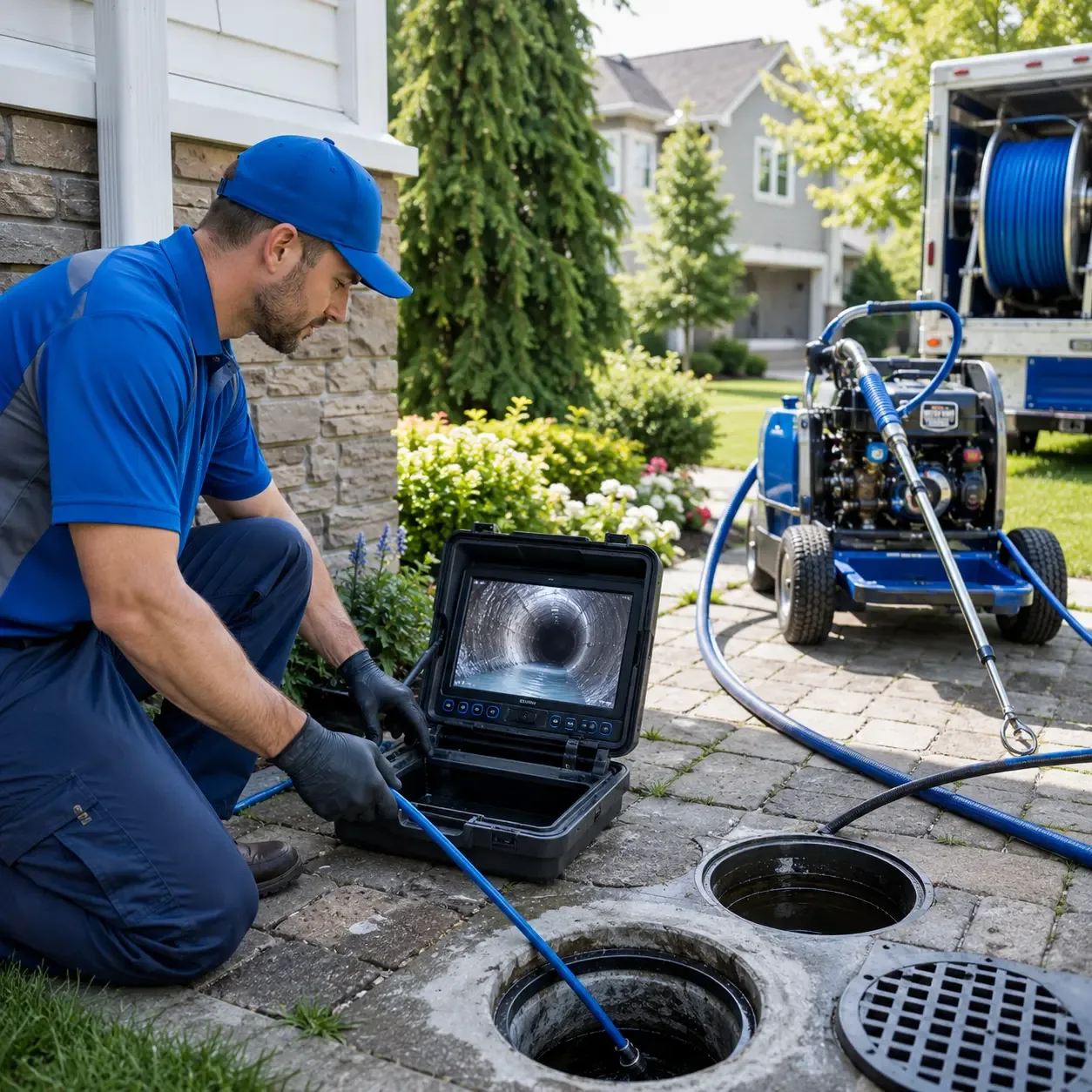 Outdoor drain cleaning professionals serving Massapequa Park, NY